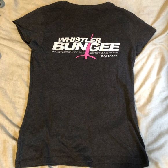 SALE 2for$15 2 Charcoal Tees: Chicago Blackhawks NHL Stanley Cup,Whistler Bungee - Picture 9 of 11